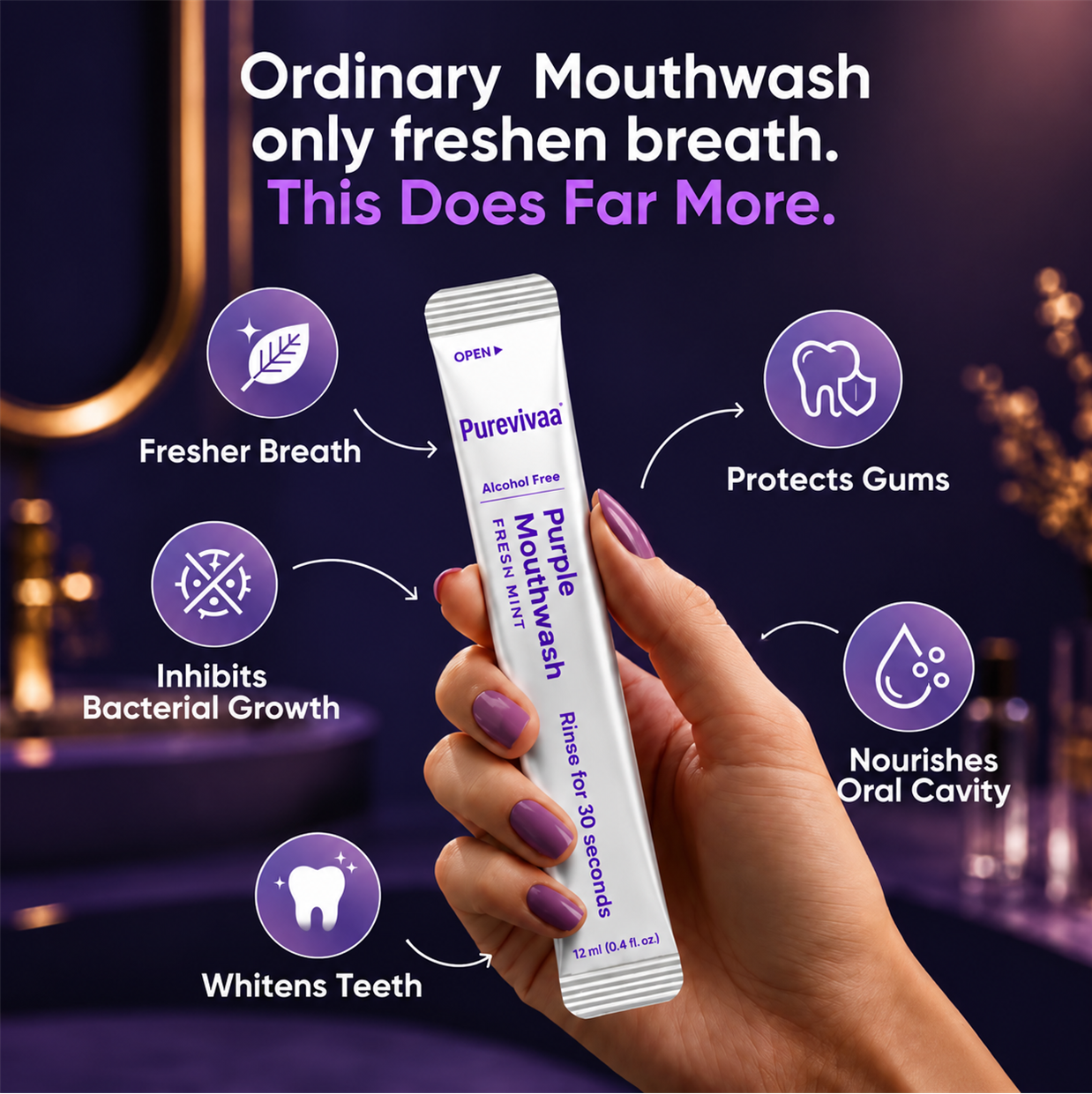 Purevivaa  Purple Mouthwash