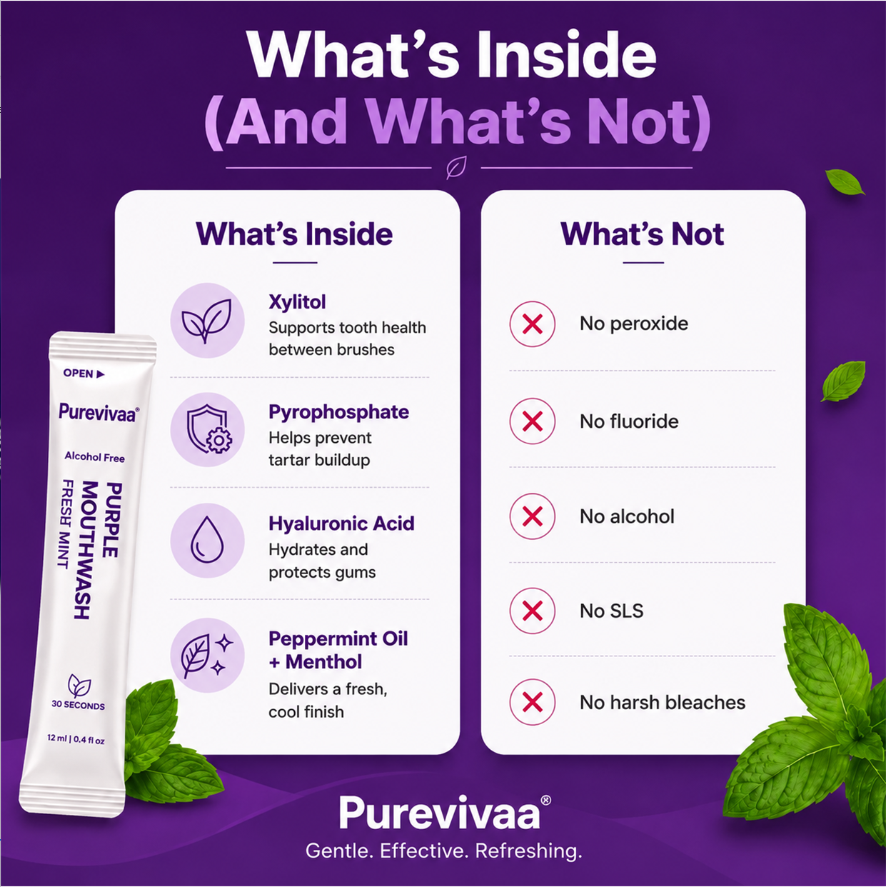 Purevivaa  Purple Mouthwash