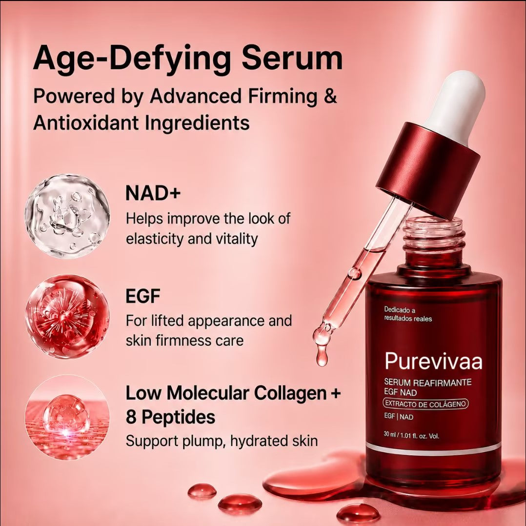 🔥Today Only: Buy 1 Get 1 PureaVivaa NAD+ Firming Serum Helps skin look firmer, smoother, and visibly refreshed — without injections.