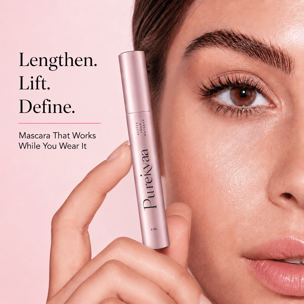 Purevivaa™ Lash Growth Mascara – Clump-Free Volume, Longer-Looking Lift & Lash Conditioning Care